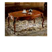 Прямоугольный кофейный столик с позолотой
