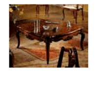 Квадратный кофейный столик с позолотой
