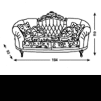 Диван 2-х местный Ducale
