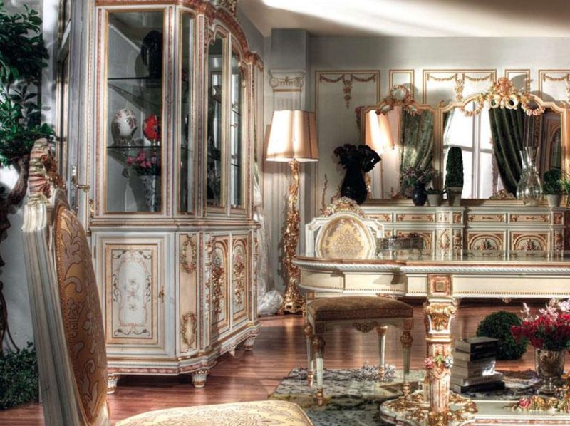 Итальянские столовые Gold фабрики Asnaghi Interiors