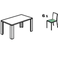 Стол (160) + 6 стульев
